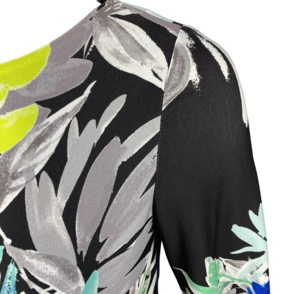 ELIZA J Floral Lightweight Shift Dress Sz 4 Lined - Picture 2 of 6